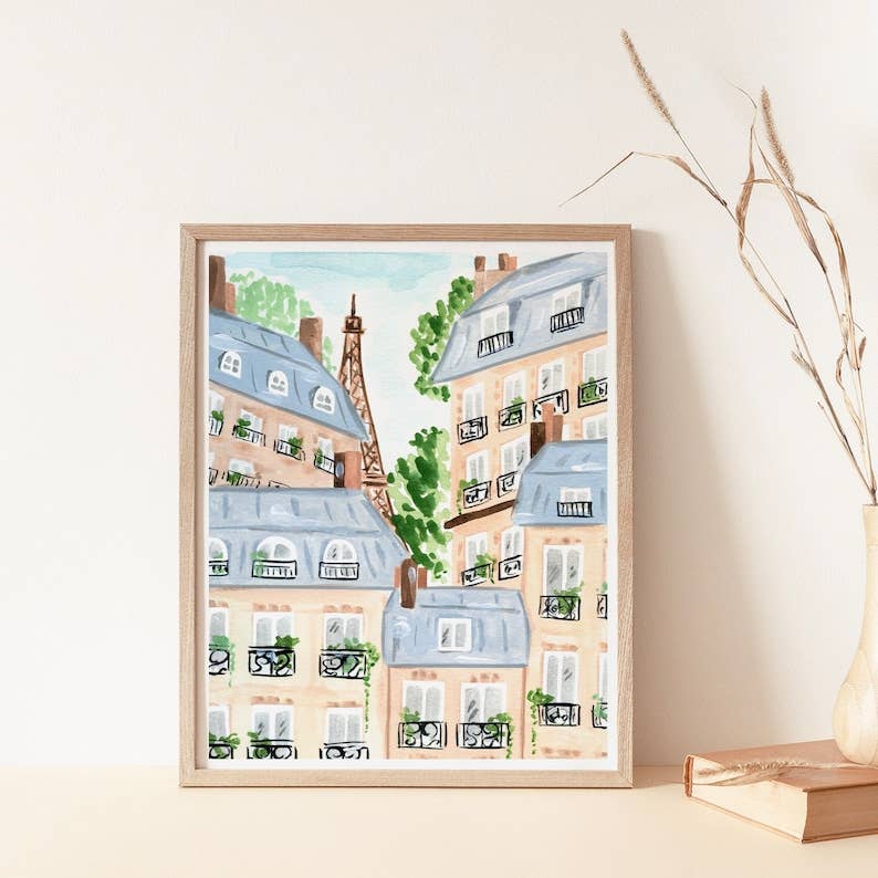 Sabina Fenn Parisian Buildings Art Print 8x10