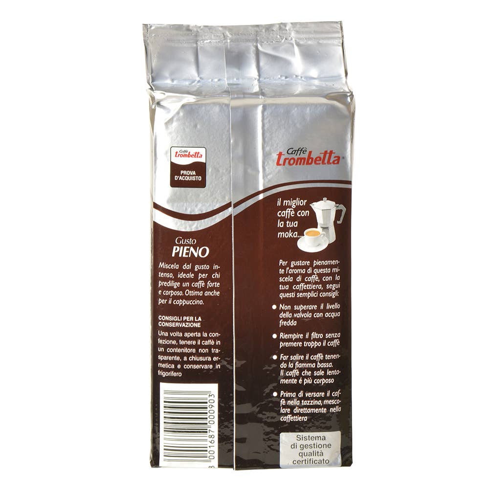 Caffè Trombetta Gusto Pieno Ground Coffee, 8.8 oz.