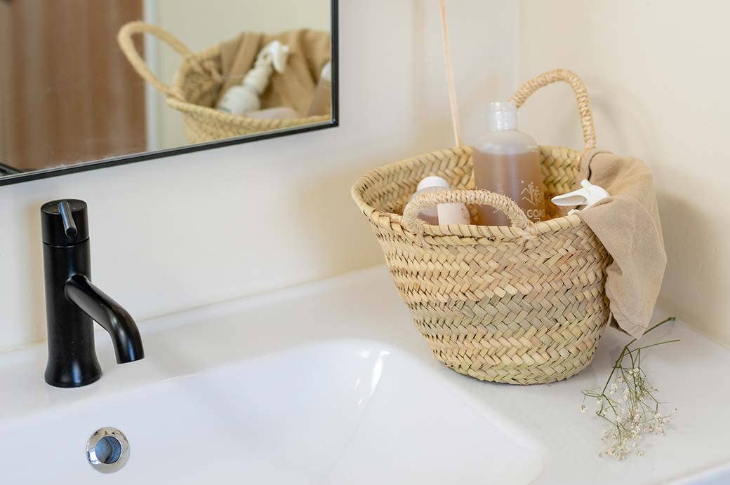 Small Natural Straw Basket