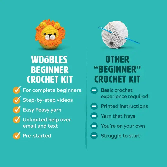 Pierre the Penguin Beginner Crochet Kit - The Woobles