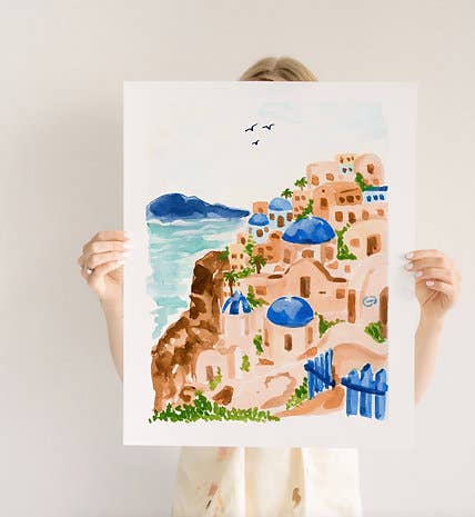 Sabina Fenn Greek Coast Art Print 8x10