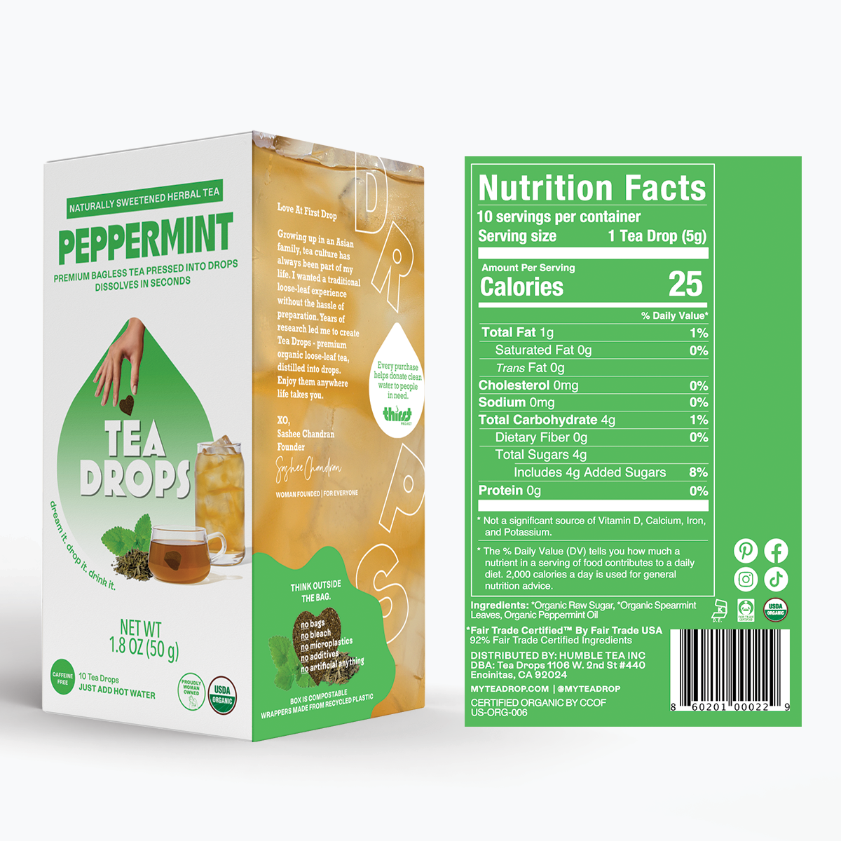 Peppermint Tea Box - 10ct