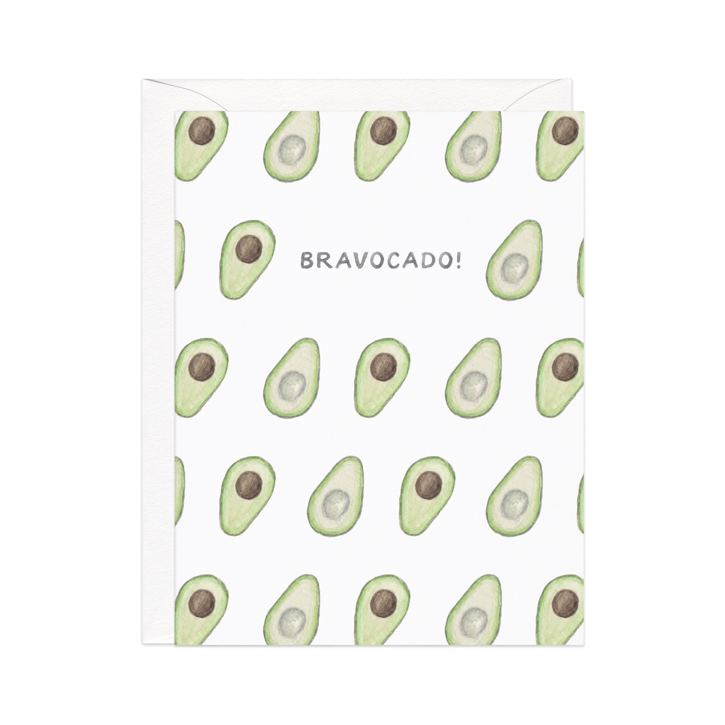 Bravo Avocado — Food Pun Congrats / Graduation Card