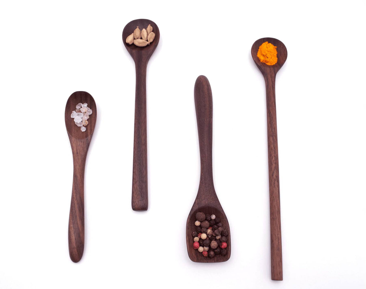 8’’ Walnut Wood Stirring Spoon - Kitchen Serving Utensil