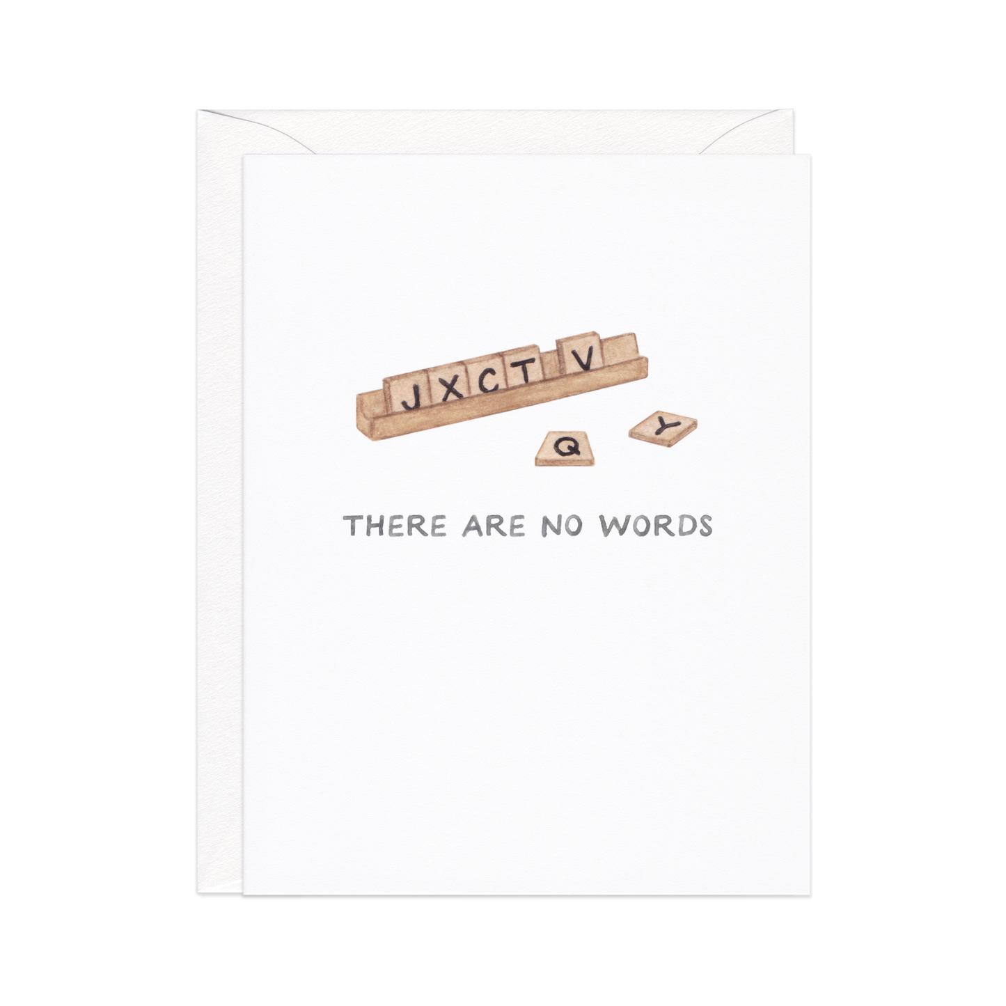 There Are No Words — Scrabble Sympathy / Support Card