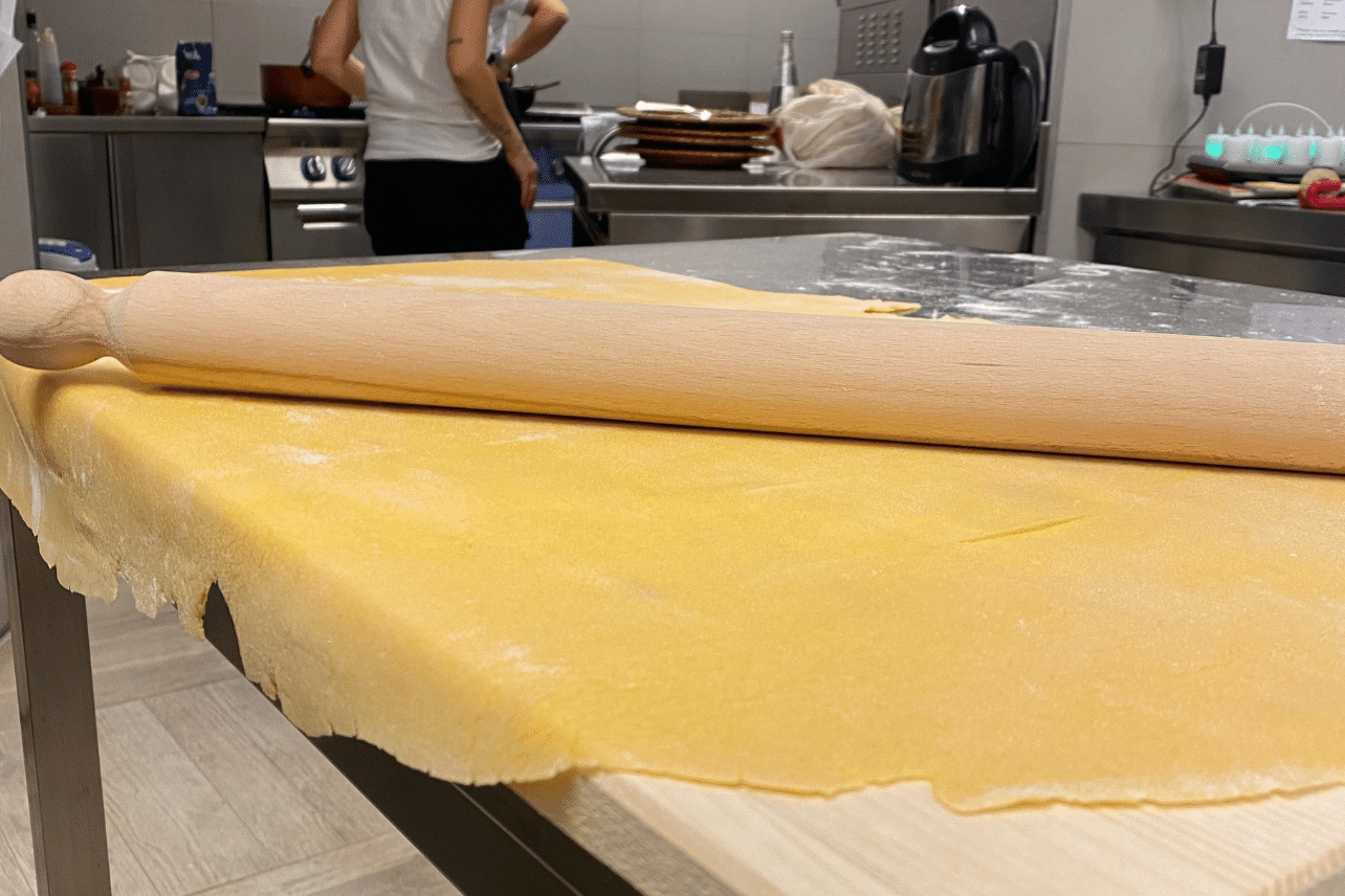 Italian Beechwood Rolling Pin and Dough Scraper Set