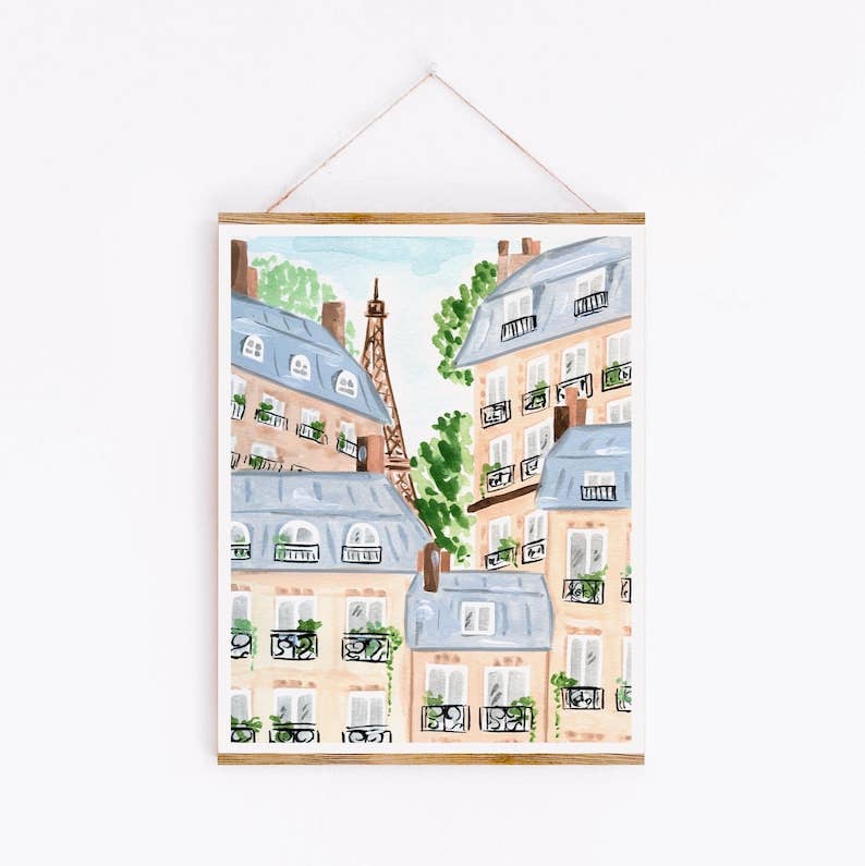 Sabina Fenn Parisian Buildings Art Print 8x10
