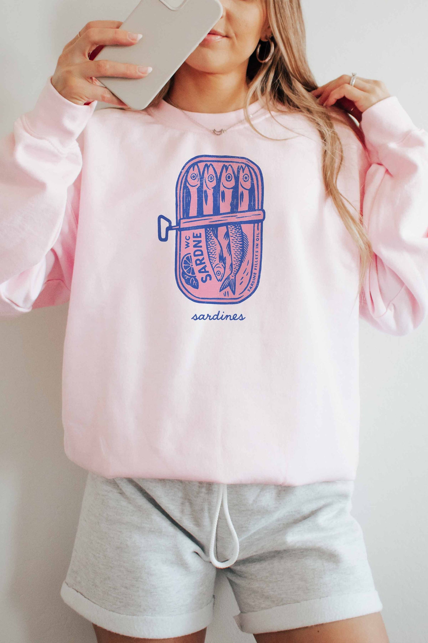 Sardines Oversized Sweatshirt Sand