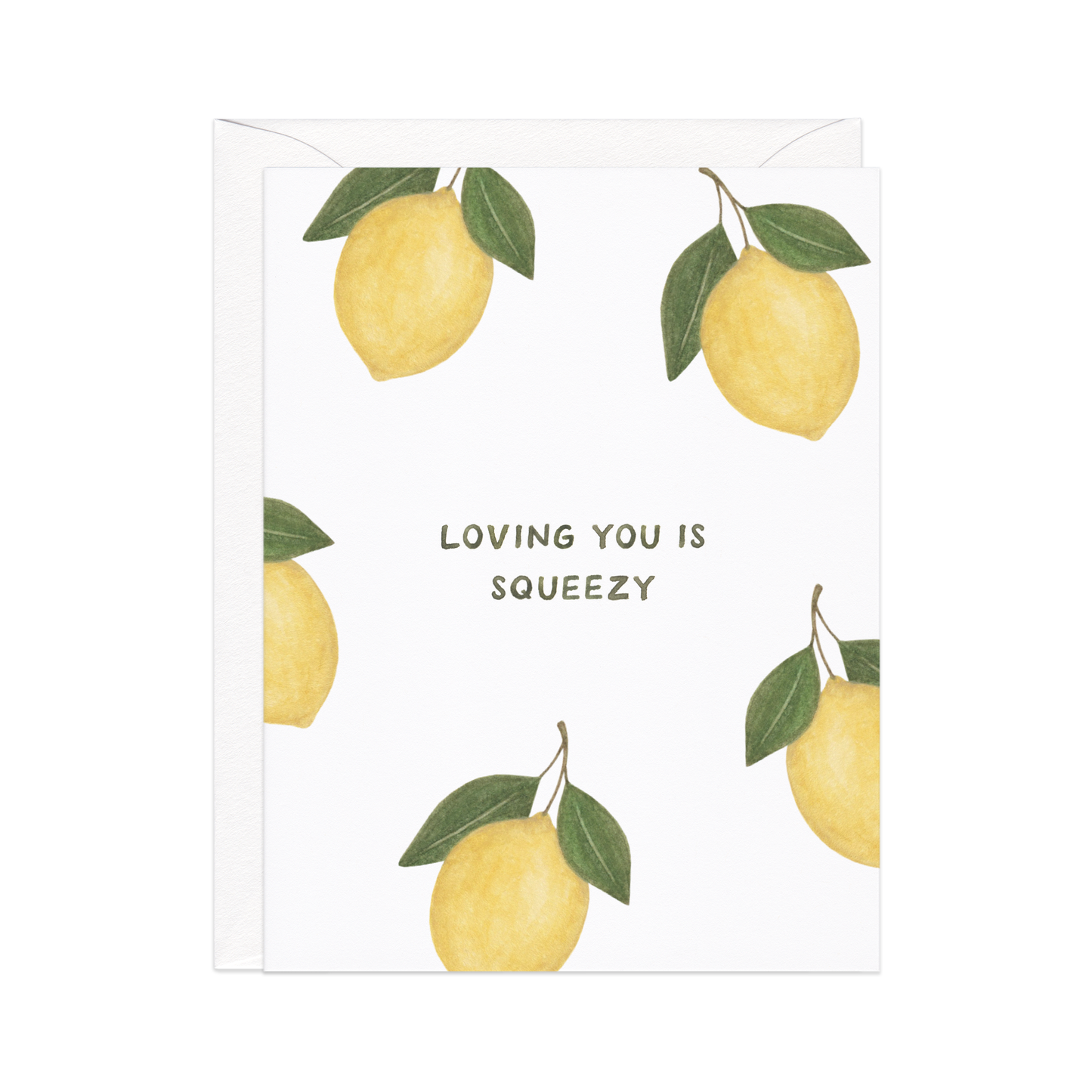 Loving You Is Easy — Lemon Pun Love / Anniversary Card