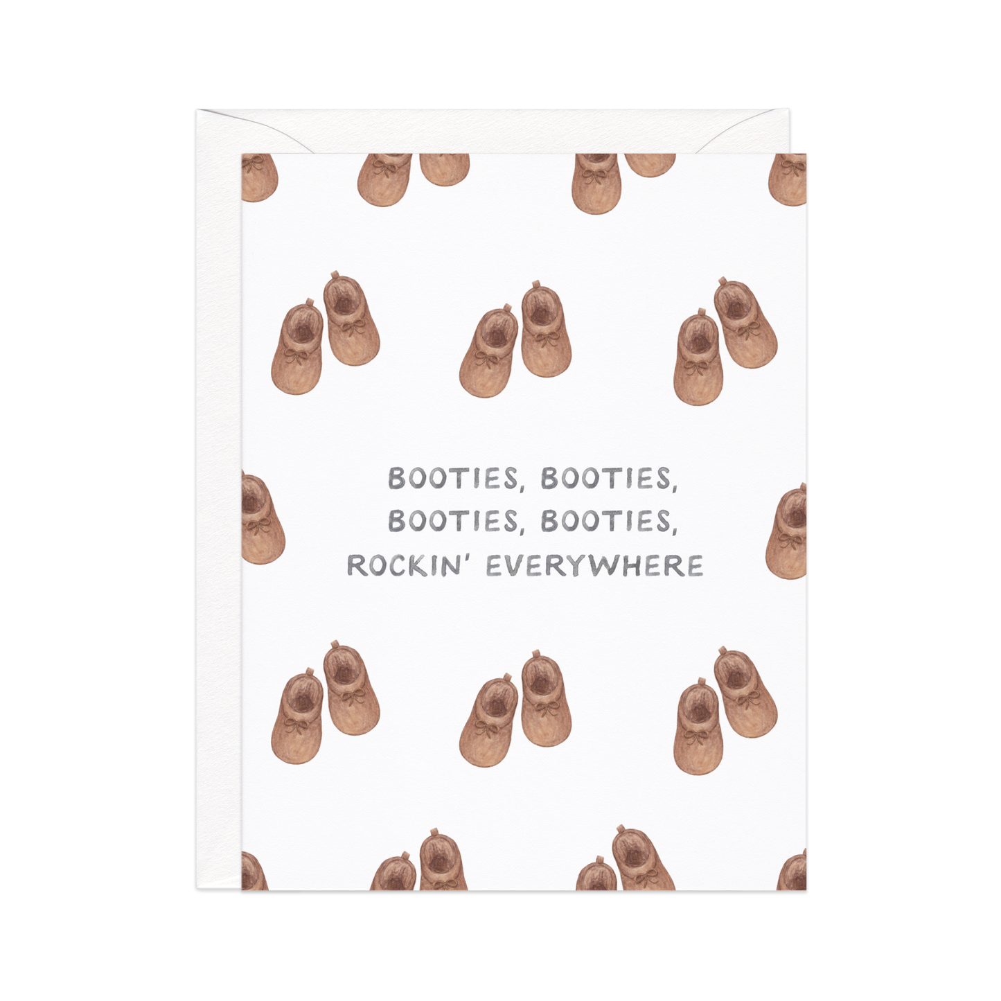 Miss New Booties — Pop Culture Pun New Baby Card