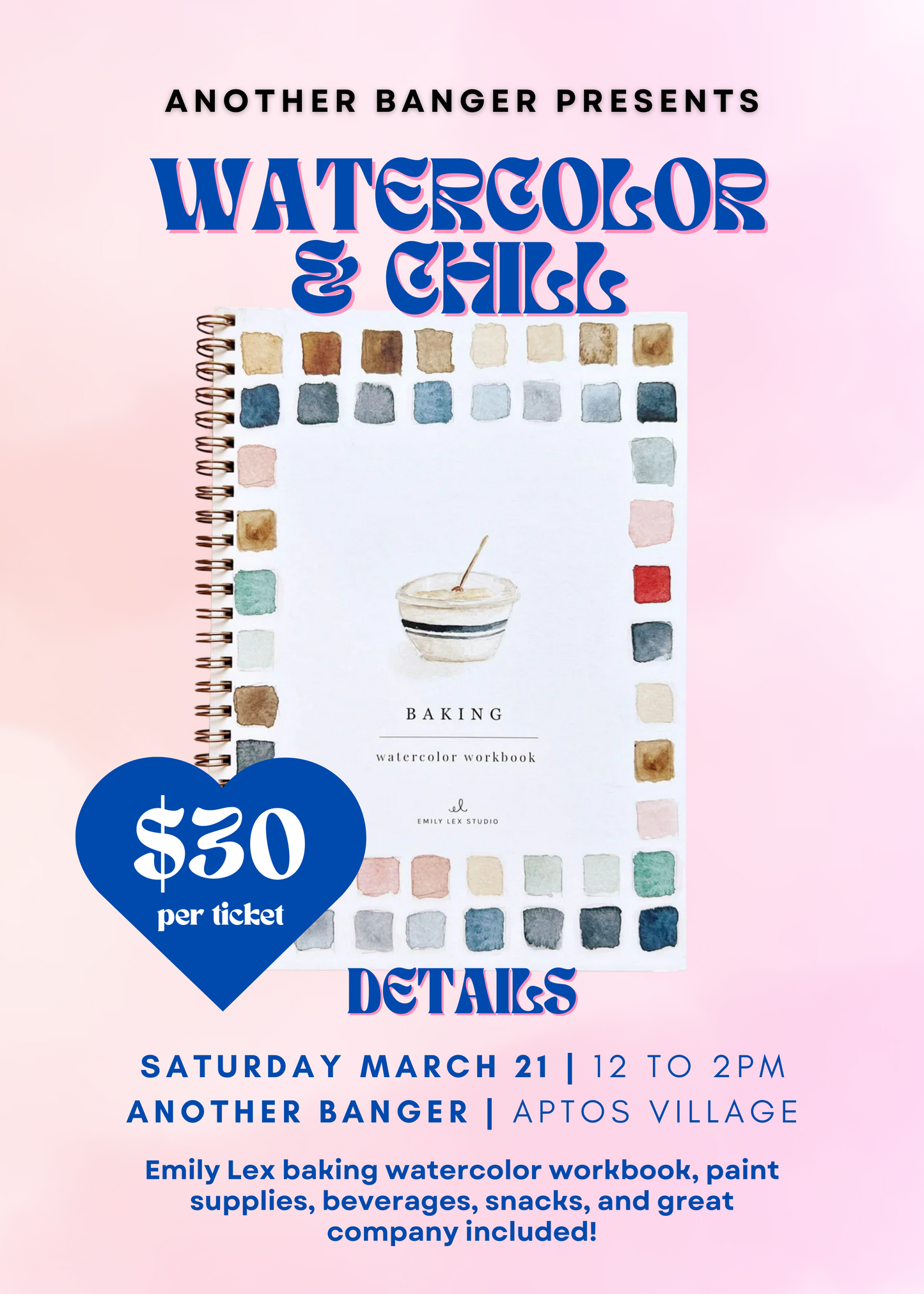 Watercolor & Chill March 21, 2026