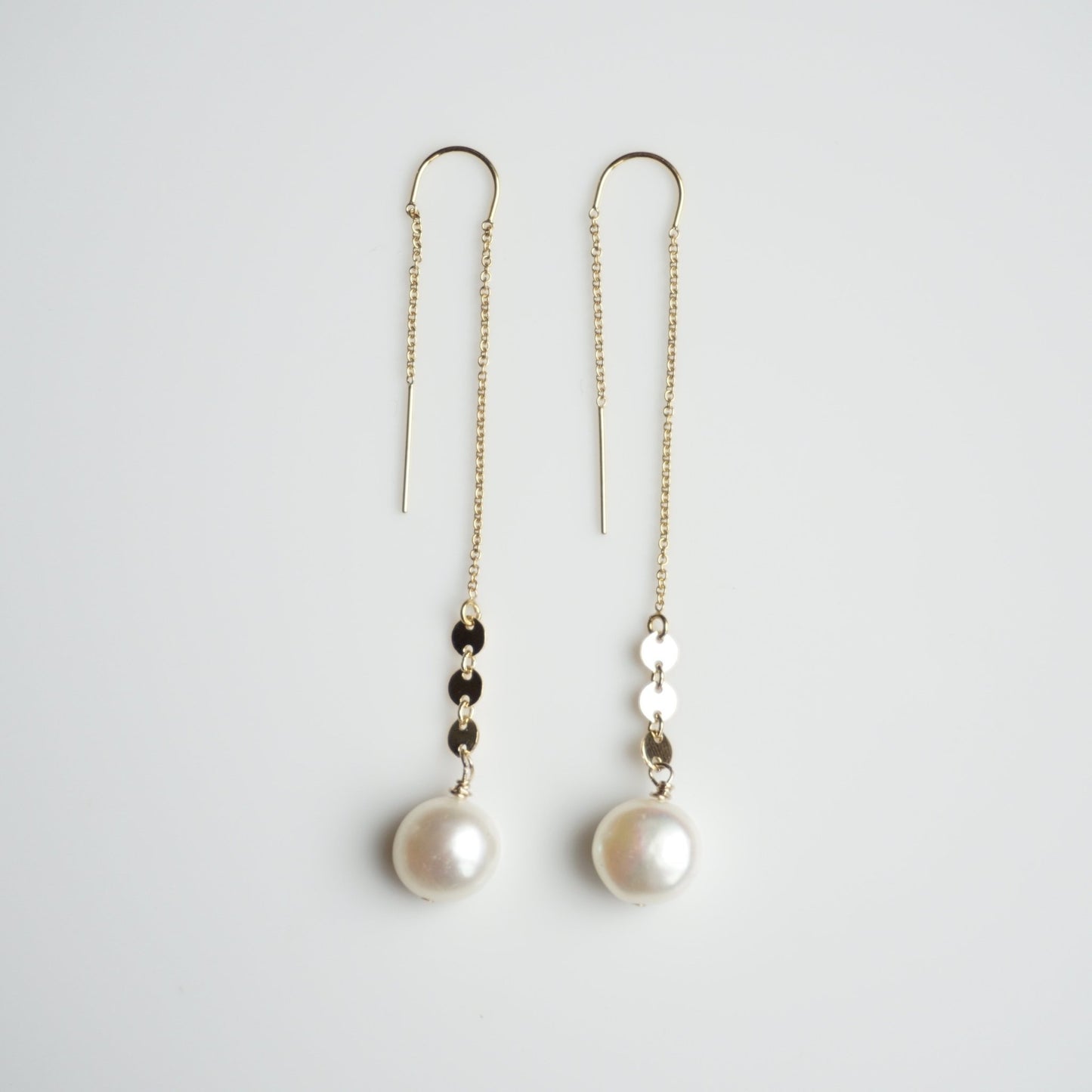 Cambria Pearl Threader Earrings