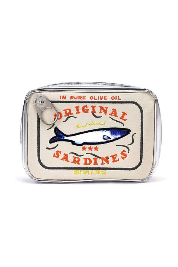 Sardine's Tin Can Cream Gift Cosmetic Bag