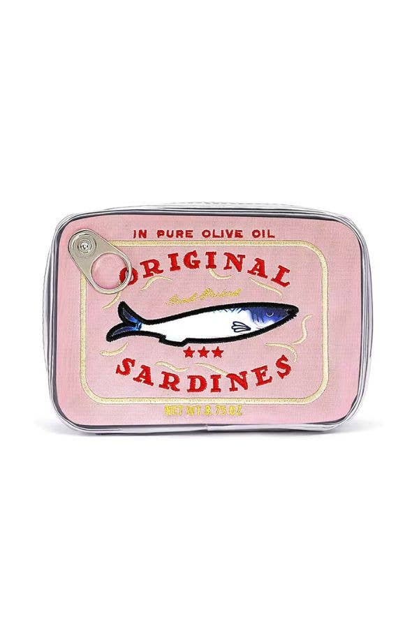 Sardine's Tin Can Pink Gift Cosmetic Bag