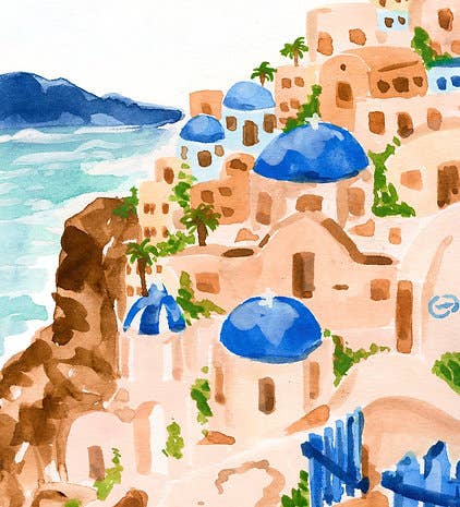 Sabina Fenn Greek Coast Art Print 8x10