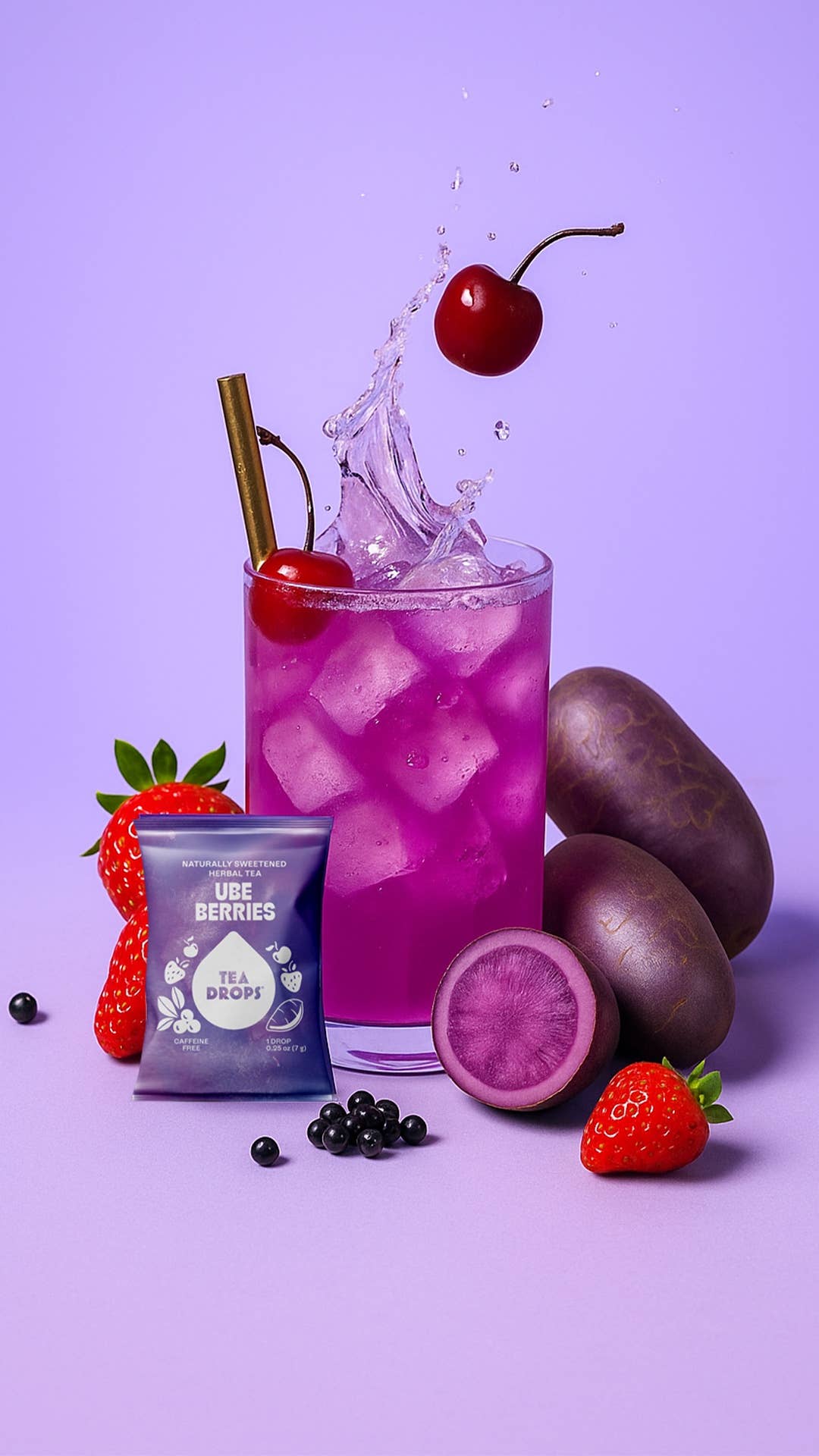 Ube Berries Tea Single Serves - 30 Unit Bulk Bag