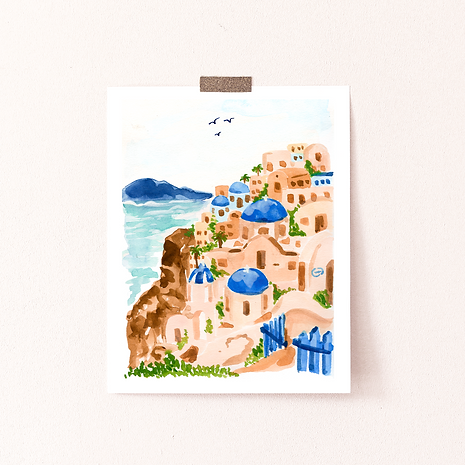 Sabina Fenn Greek Coast Art Print 8x10