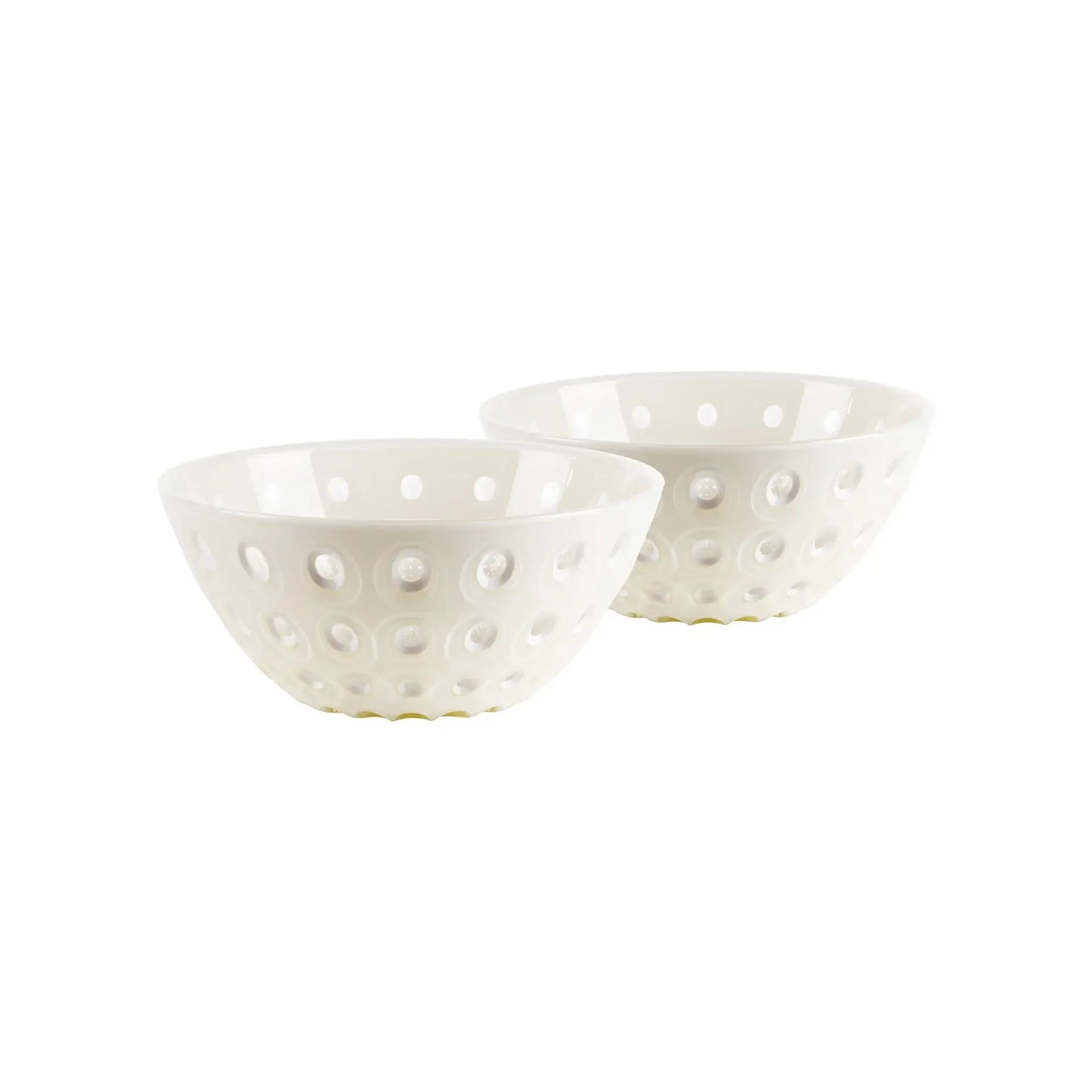 LE MURRINE Set of 2 Small Bowls : Grey/Yellow / 2,2x4,92x4,92 in.