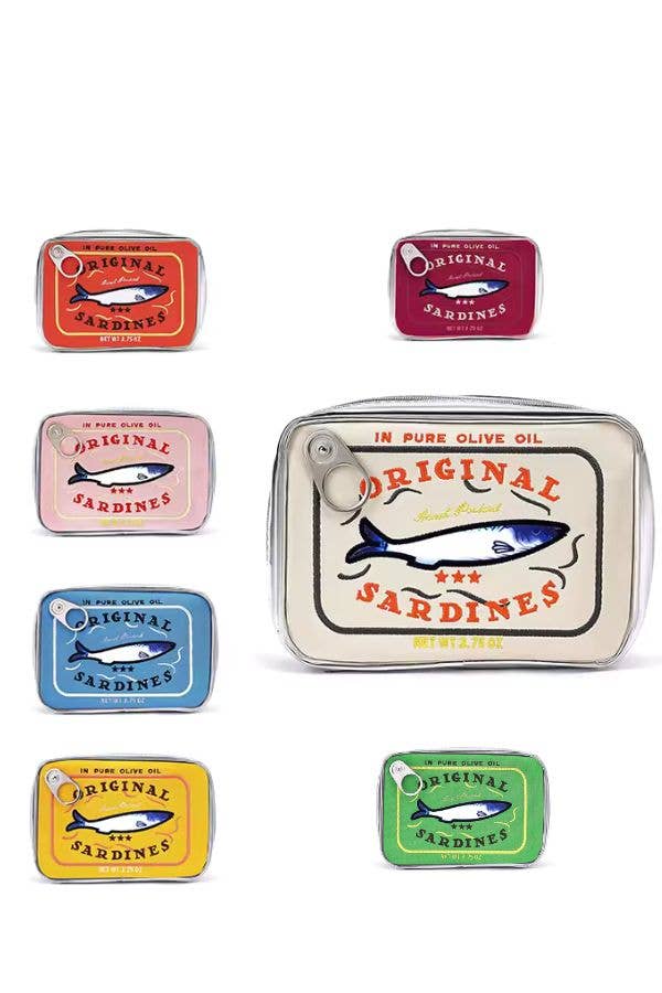 Sardine's Tin Can Cream Gift Cosmetic Bag
