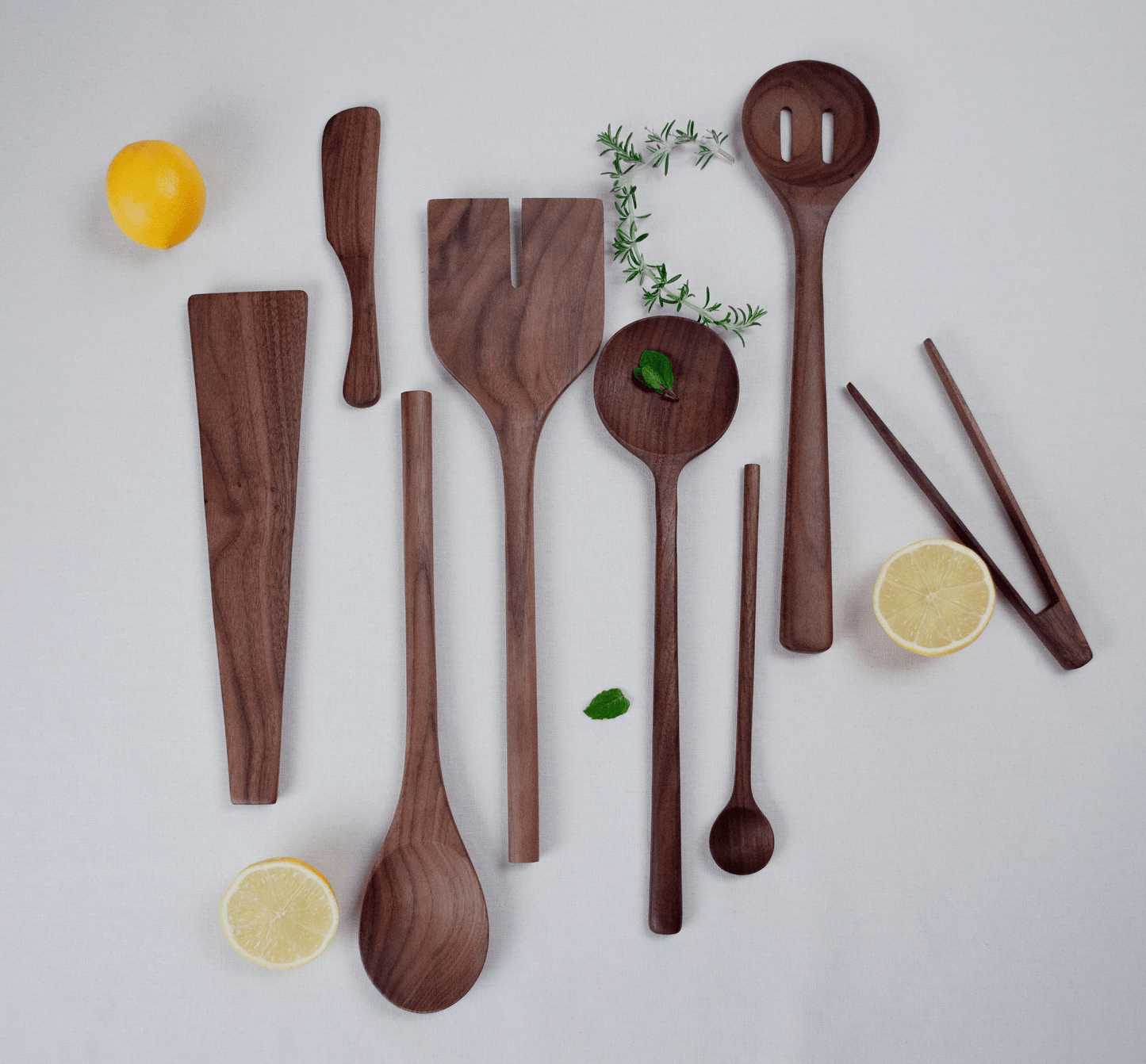 8’’ Walnut Wood Stirring Spoon - Kitchen Serving Utensil