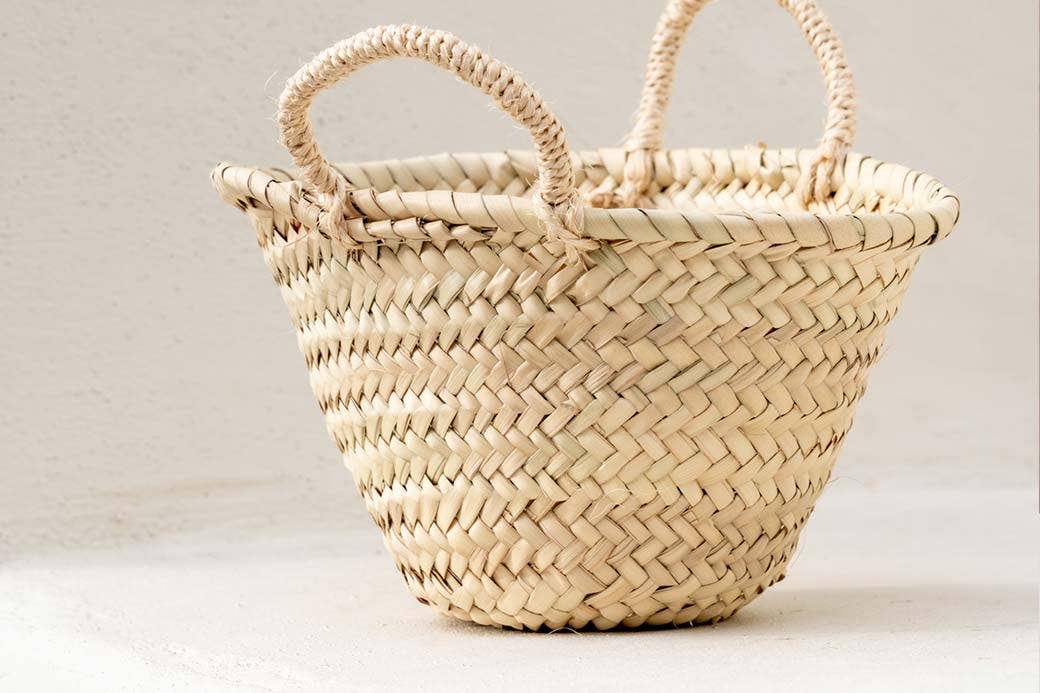 Small Natural Straw Basket