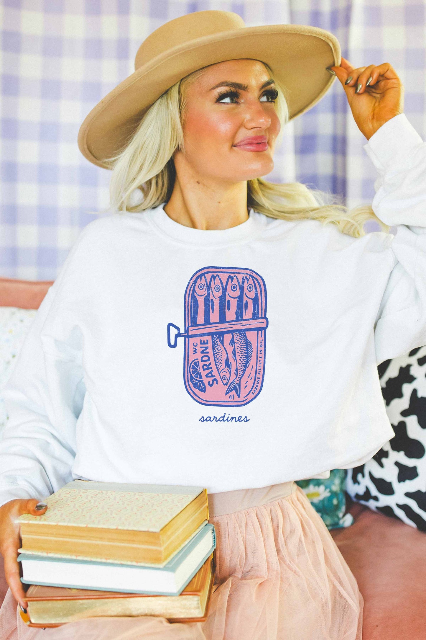 Sardines Oversized Sweatshirt Sand
