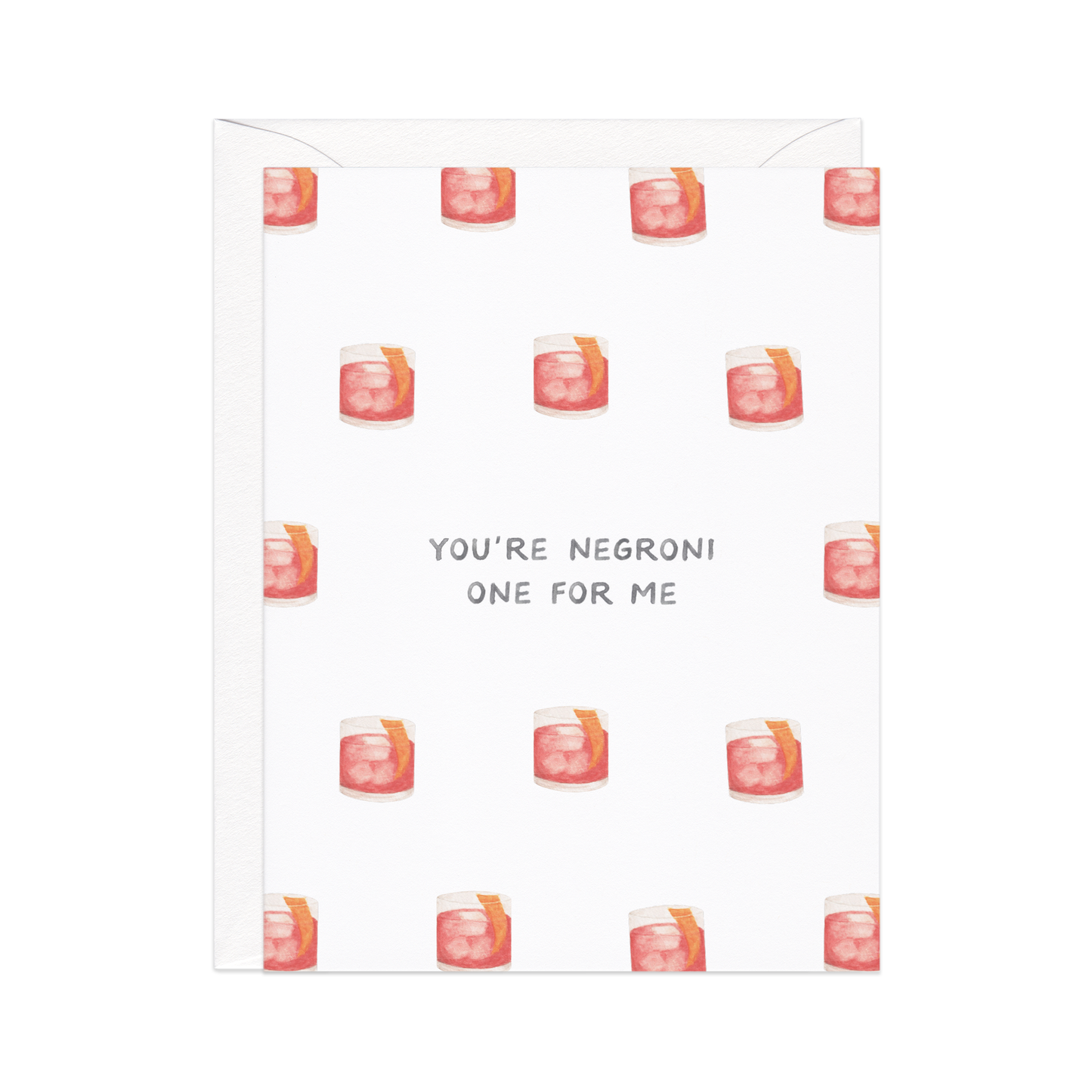Negroni One — Cocktail Pun Love / Anniversary Card
