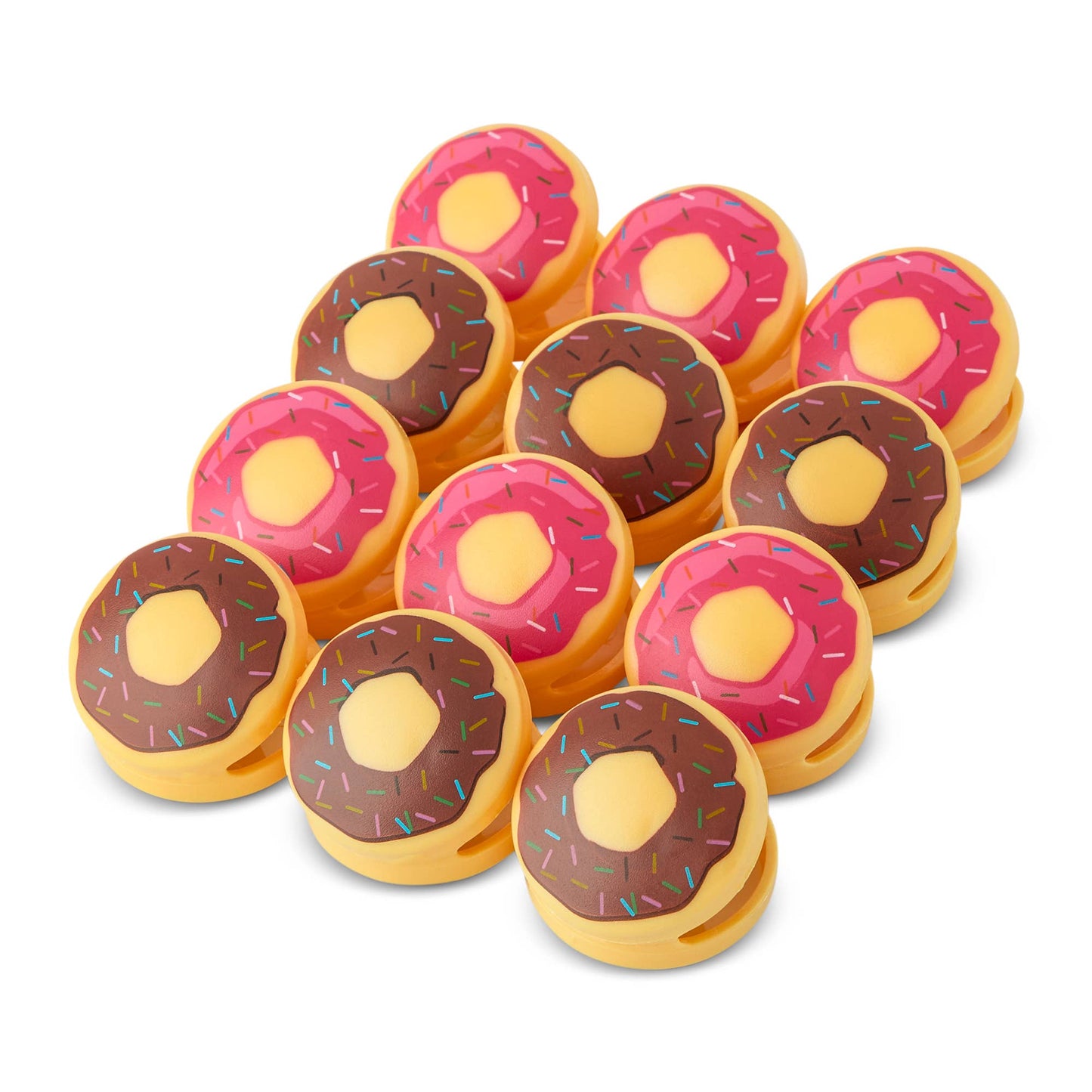 12pc Donuts Bag Clips - Strawberry/Chocolate - Another Banger