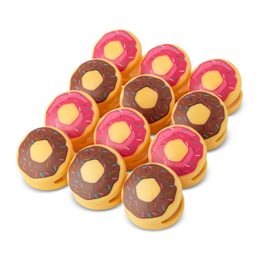 12pc Donuts Bag Clips - Strawberry/Chocolate - Another Banger