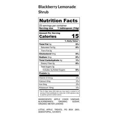 Blackberry Lemonade Shrub—made with fresh fruit!