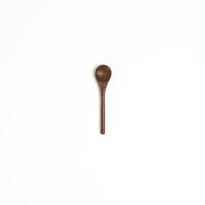 4" Walnut Wood Tiny Spoon - Kitchen Serving Spoon