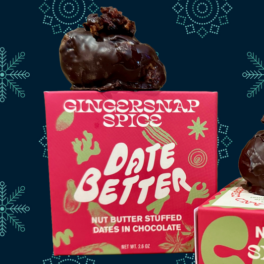 Gingersnap Spice, chocolate covered dates