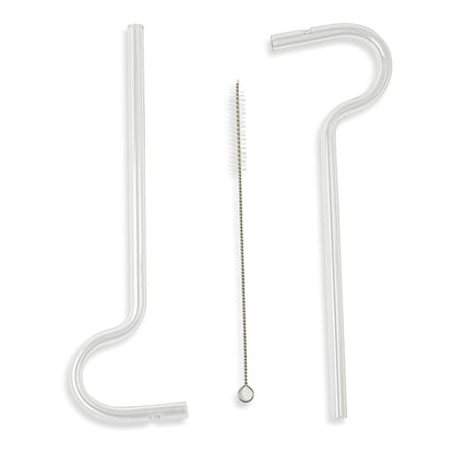 2pk Anti Wrinkle Straws w/ Brush Cleaner – Clear - Another Banger