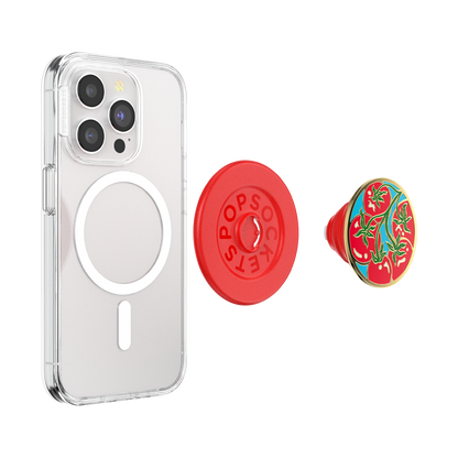PopSockets MagSafe Phone Grip - Enamel Tomato Rosso