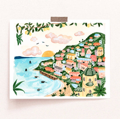 Sabina Fenn Amalfi Coast Art Print 8x10