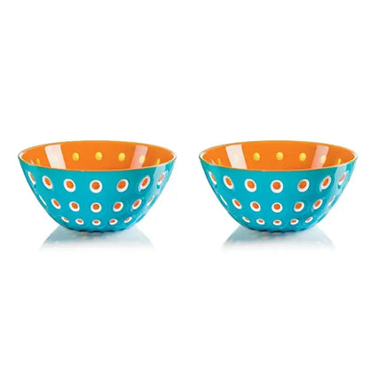 LE MURRINE Set of 2 Small Bowls : Grey/Yellow / 2,2x4,92x4,92 in.