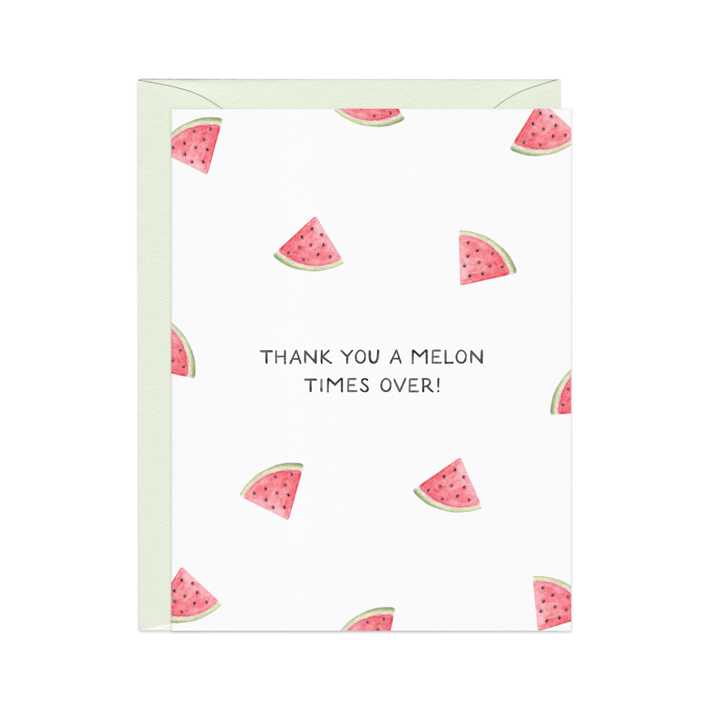 A Melon Times Over — Food Pun Thank You Card