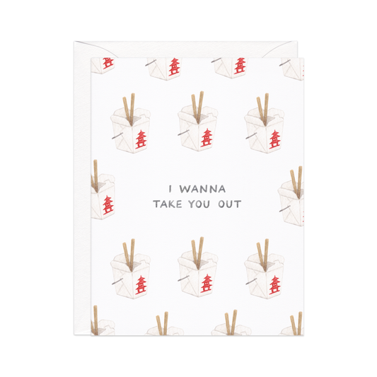 Take You Out — Asian Food Pun Love Card