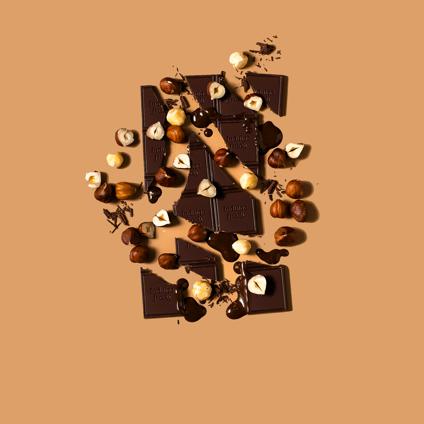 Date Sweetened Dark Chocolate - Roasted Hazelnut