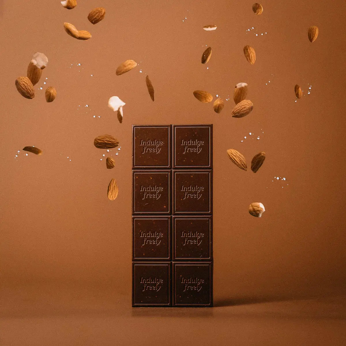 Date Sweetened Dark Chocolate - Almond Sea Salt