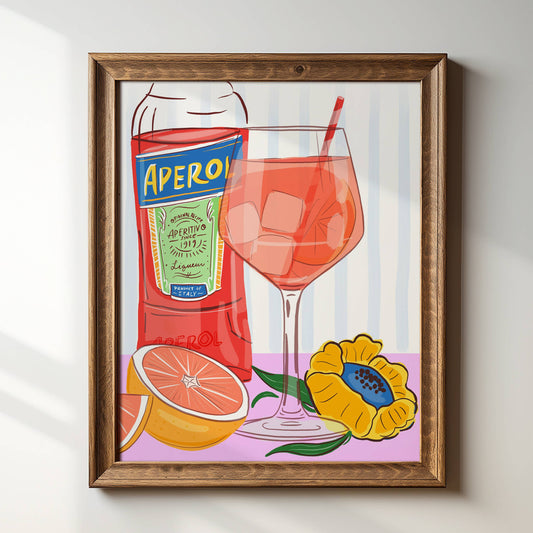 Aperol Spritz - 8 x 10 Art Print