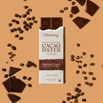 Date Sweetened Dark Chocolate - Espresso Crunch