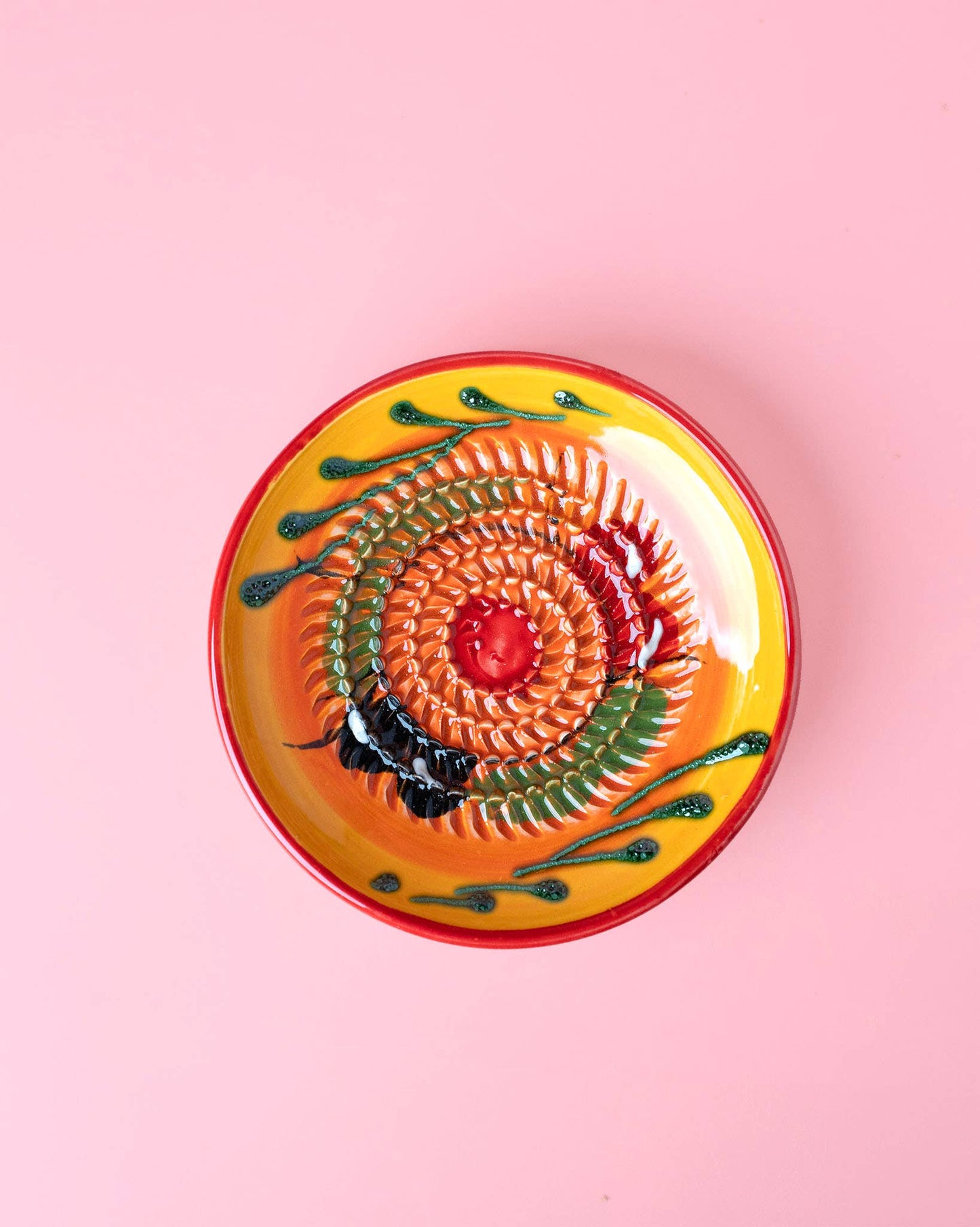 Olive Design Handmade Small Ceramic Plate Grater