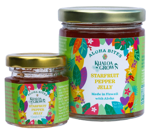 Seasonal - KualoaGrown Starfruit Pepper Jelly: 7 oz.