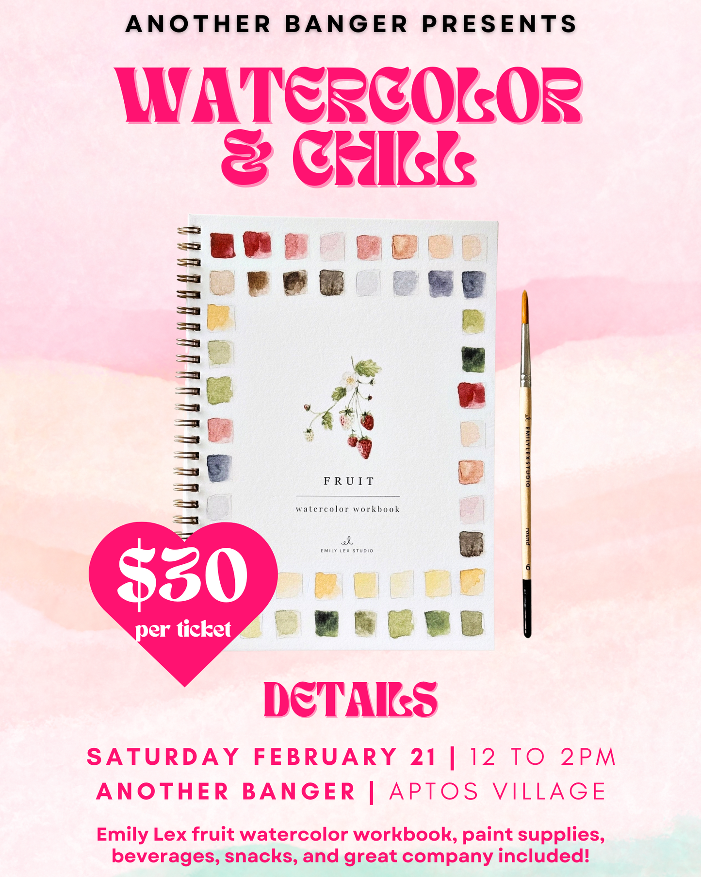Watercolor & Chill February 21
