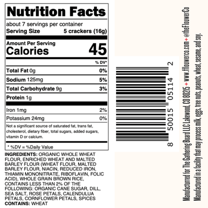 Artisanal Crackers Edible Flowers - Another Banger