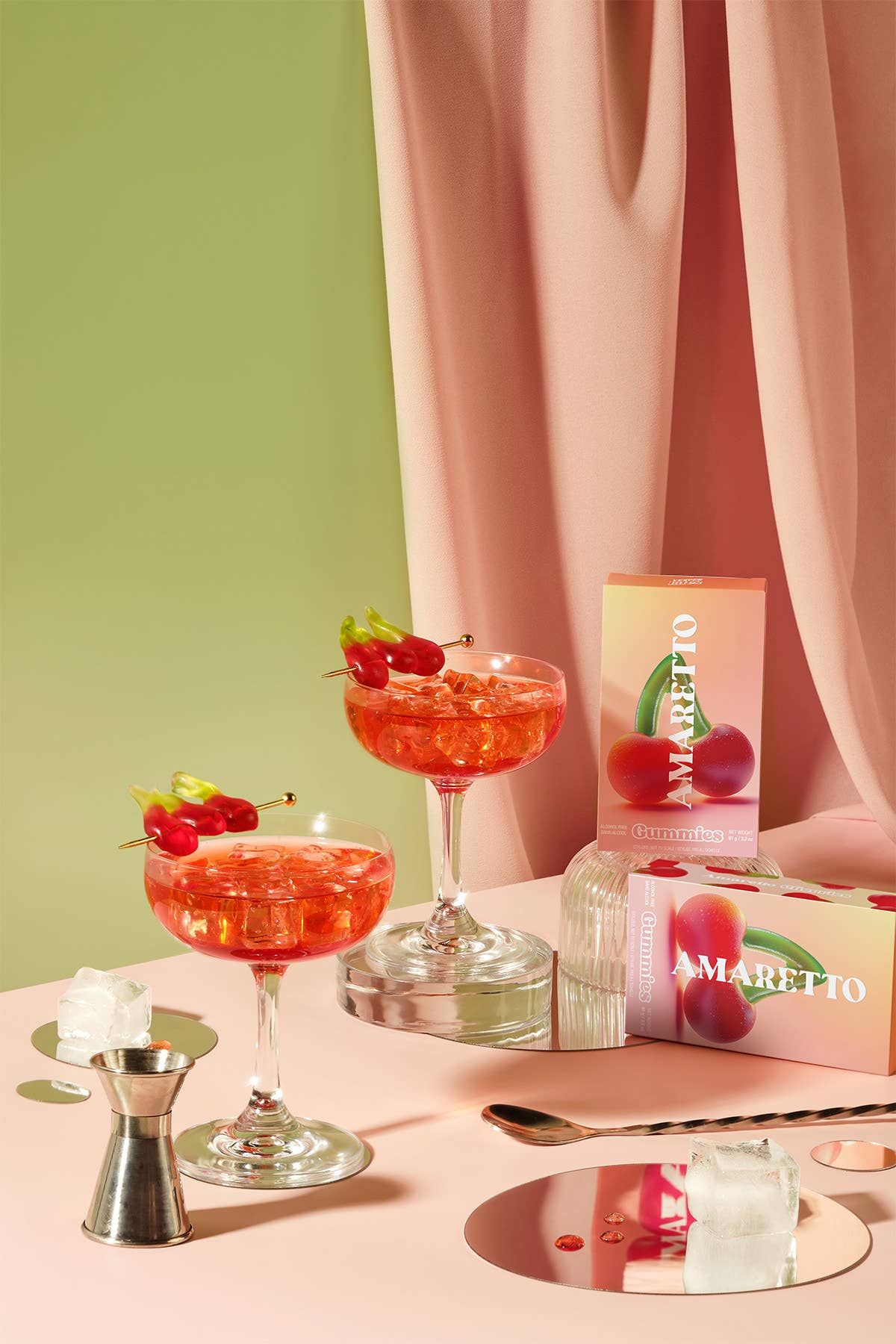 Amaretto Cherries - Cocktail Inspired Gummies & chewy candy