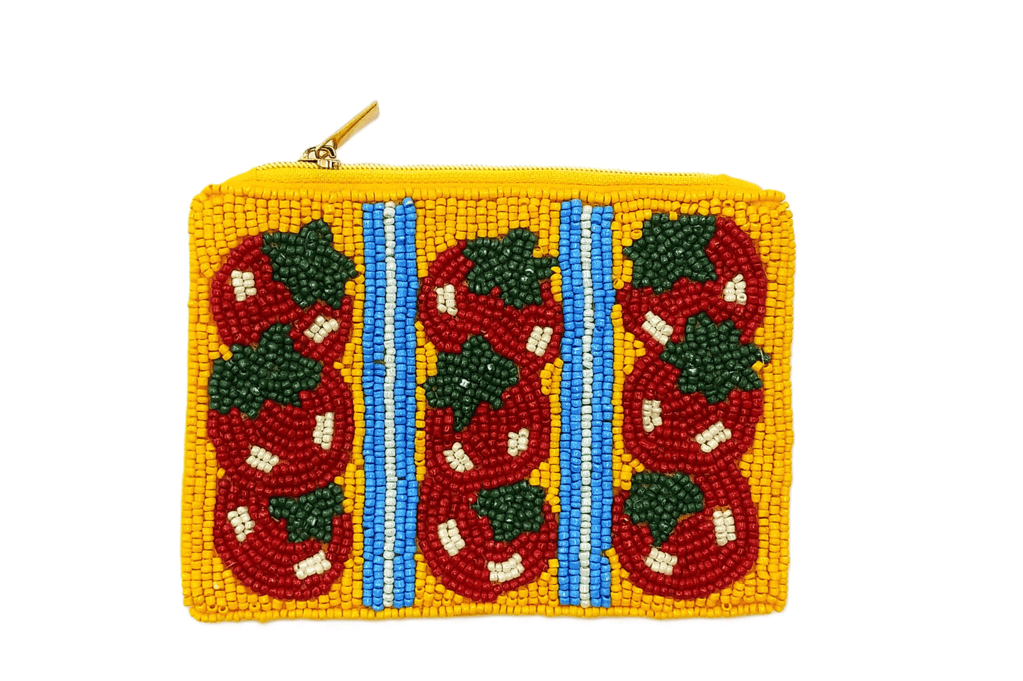 Ladies Tomato's Themed Beaded Coin Purse