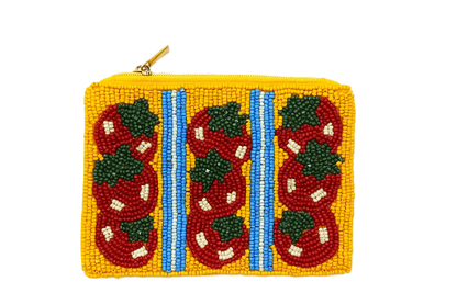 Ladies Tomato's Themed Beaded Coin Purse