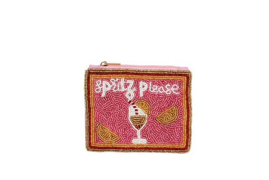Spritz Themed Beaded Coin Purse